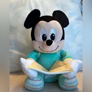 Disney Mickey Mouse Plush Toy - Black, White, Teal, Yellow, Multicolor